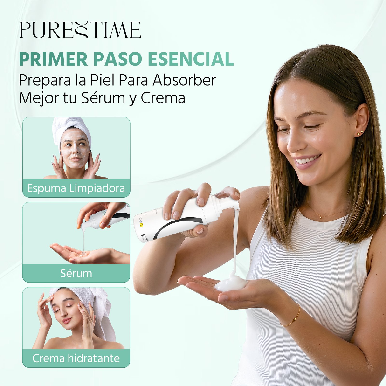 Espuma Limpiadora Facial PURESTIME